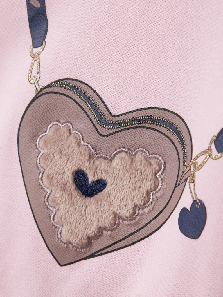 Name it Girls Heart-Bag Sweatshirt