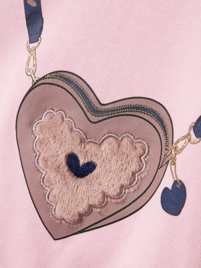 Name it Girls Heart-Bag Sweatshirt
