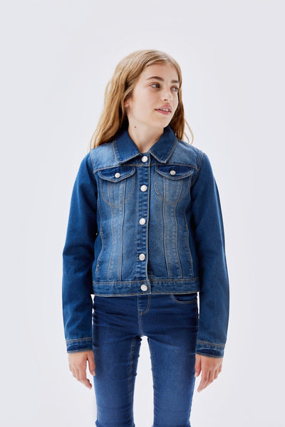 Name it Girls Medium Wash Denim Jacket