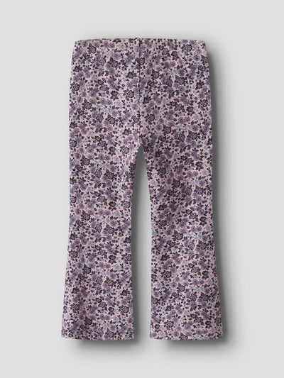 Name It Mini Girls Flared Floral Leggings
