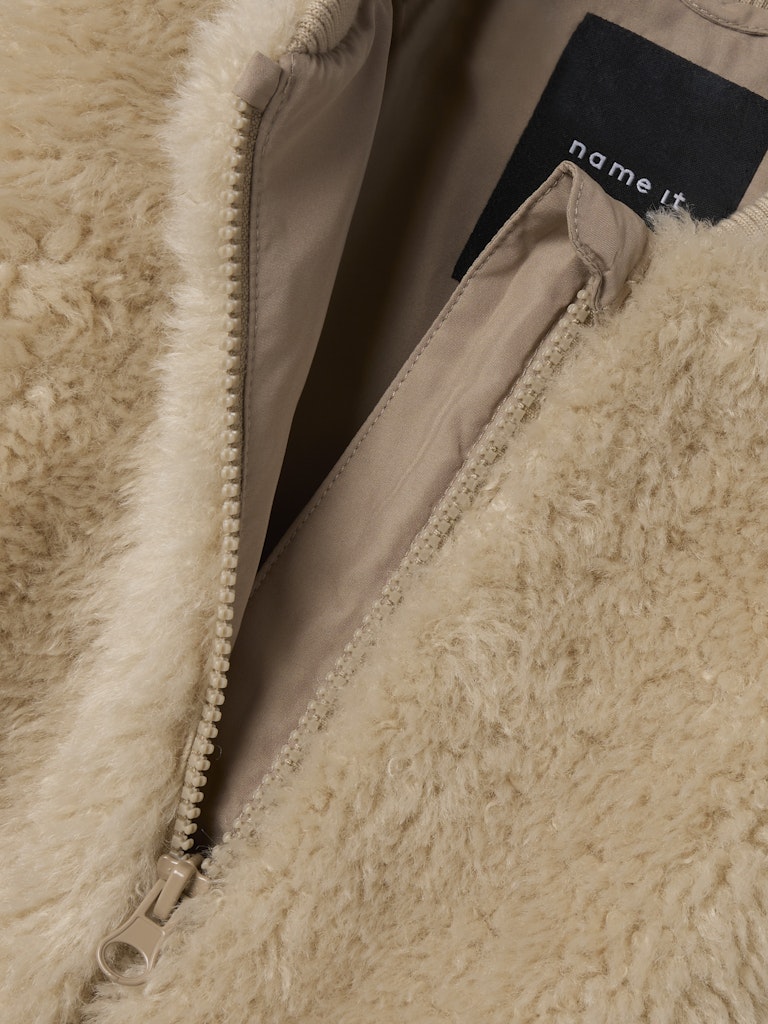Name it Girl Faux Fur Teddy Jacket