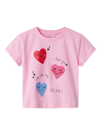 Name It Mini Girl Colourful Cotton T-Shirt