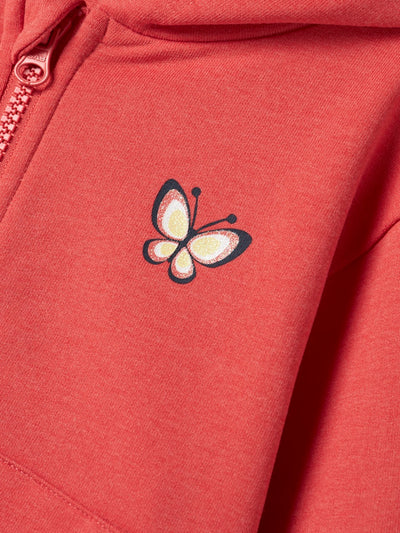 Name It Girls Butterfly Zip-Up Hoodie