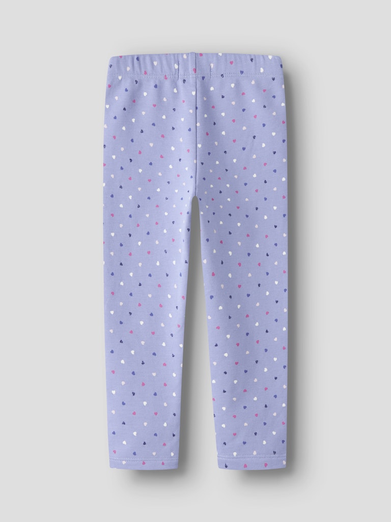 Name it Mini Girls Lilac Heart  Winter Legging with Brushed Inner