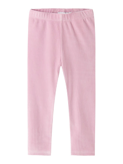 Name it Mini Girl Stretchy Ribbed Velour Leggings