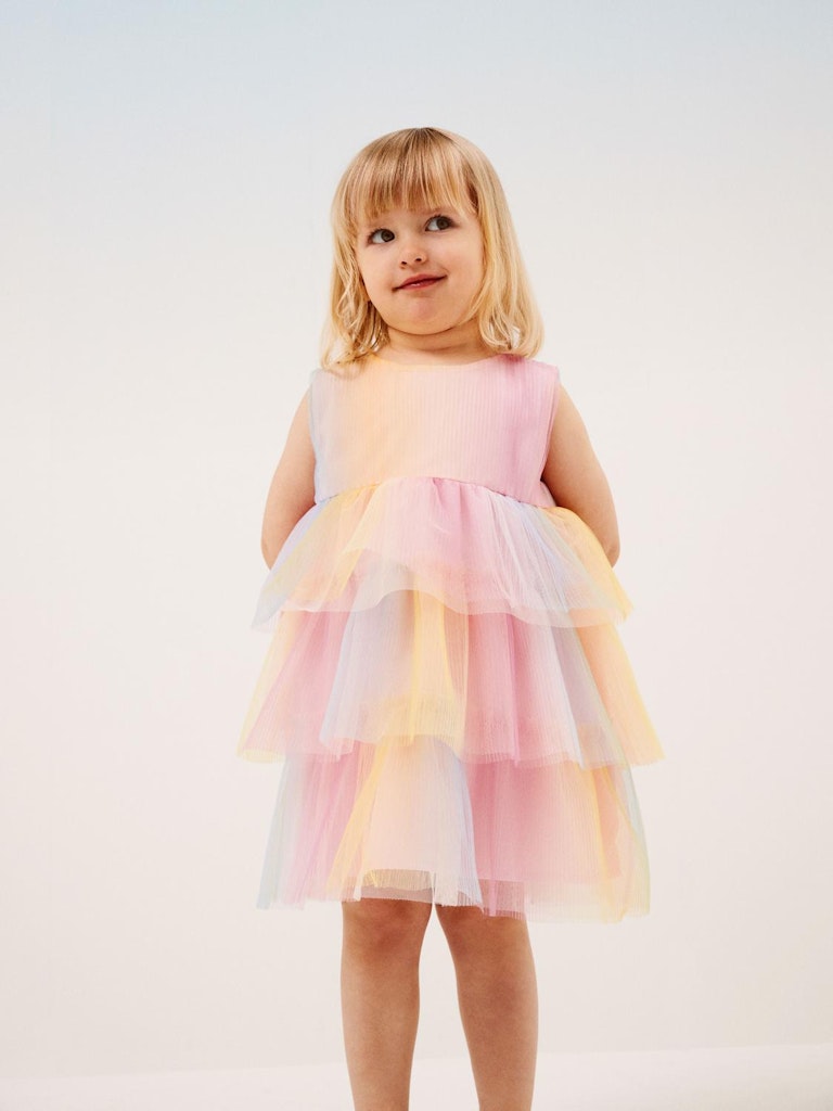 Name It Girls Rainbow Tulle Pretty Dress