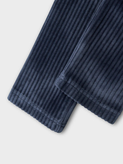 Name it Mini Girl Stretchy Ribbed Velour Leggings
