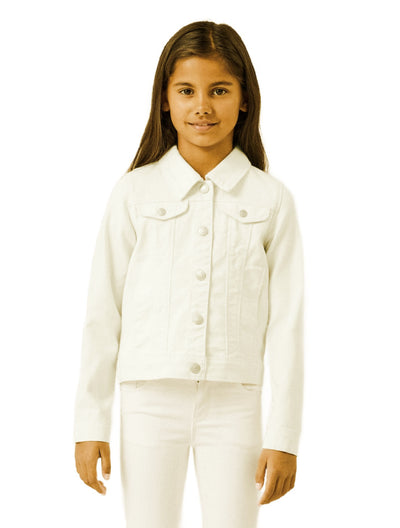Name it Girls Cotton Twill Jacket - Off White