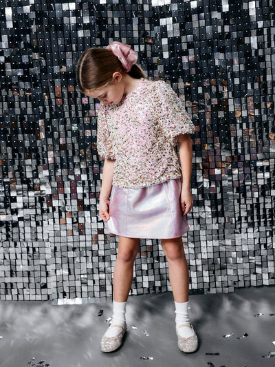 Name it Girls Pink Sparkle Skirt