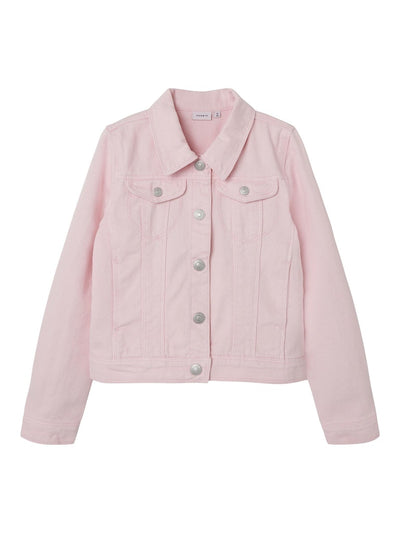 Name it Girls Cotton Twill Jacket - Pink