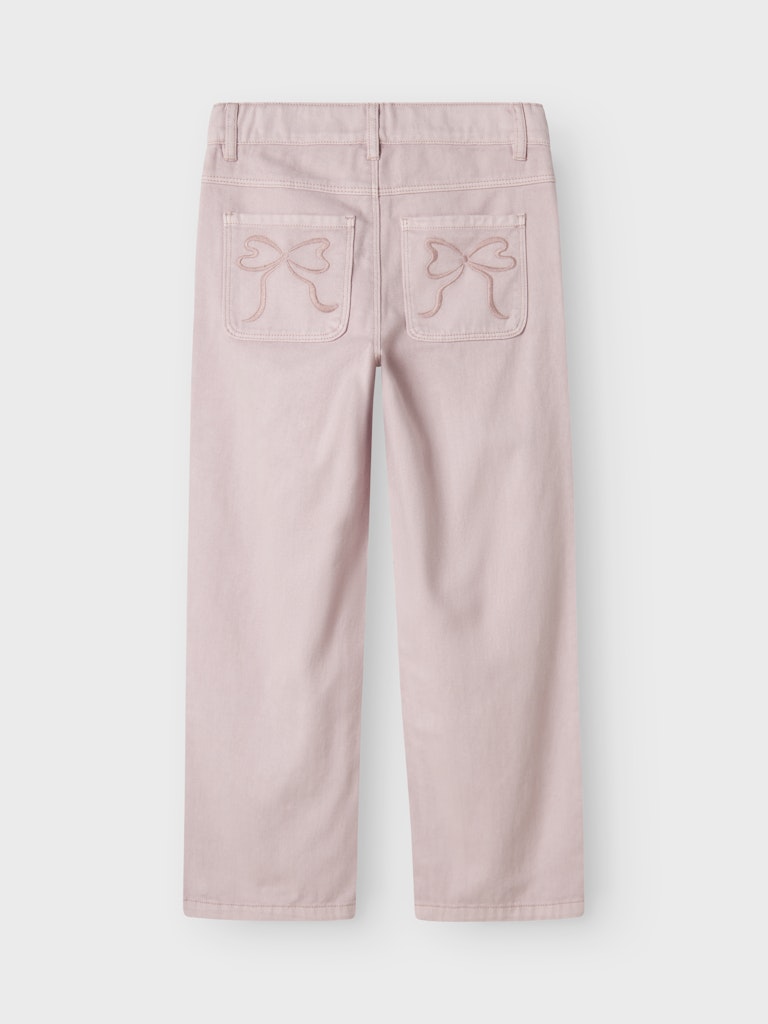 Name it Girls Wide Leg Pink Jeans
