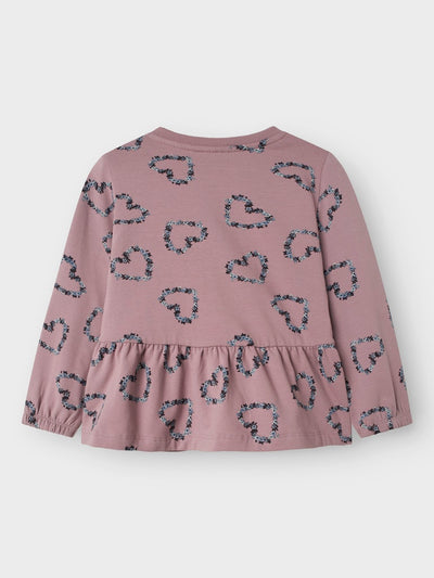 Name It Girl Zippy Sweat Cardigan with Peplum Hem