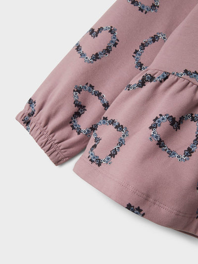 Name It Girl Zippy Sweat Cardigan with Peplum Hem