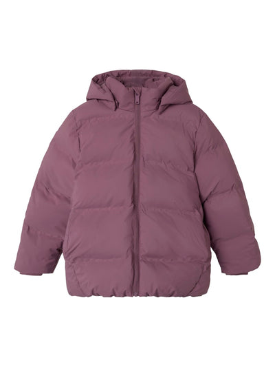 Name it Girls Winter Puffa Jacket - Grape