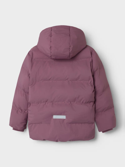 Name it Girls Winter Puffa Jacket - Grape