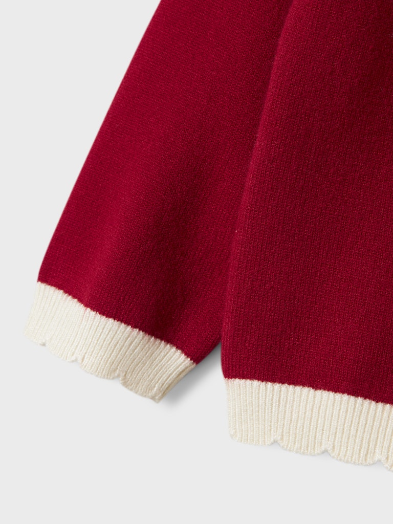 Name it Mini Girls Red Knit Cardigan