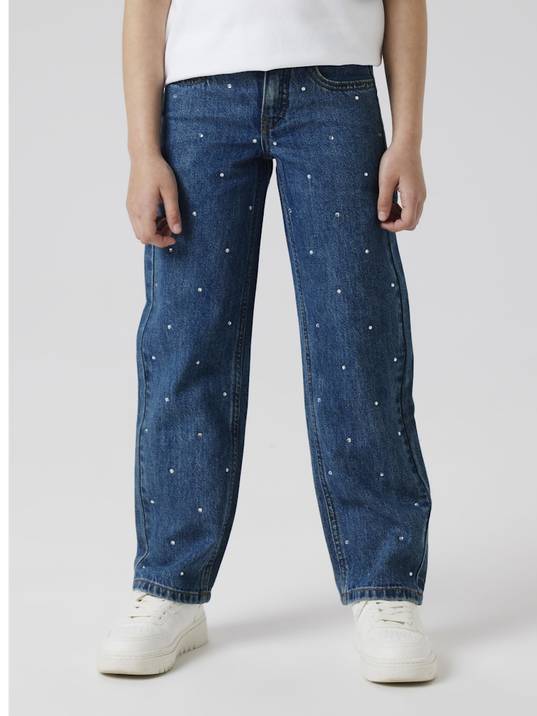Name it Girls Wide Leg Rinestone Jeans