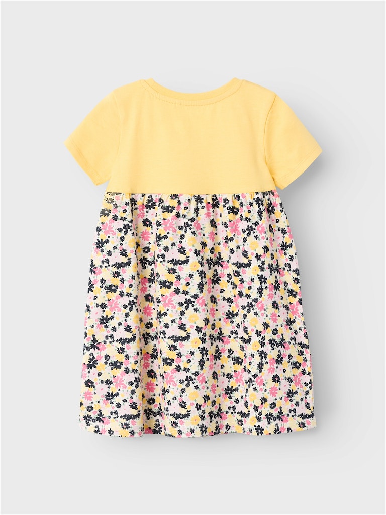 Name it Mini Girl Short Sleeved Lemon Dress