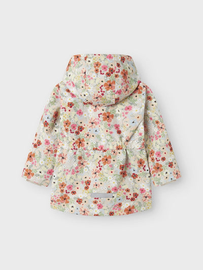 Name it Mini Girls Floral Showerproof Spring Jacket