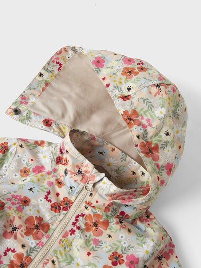 Name it Mini Girls Floral Showerproof Spring Jacket