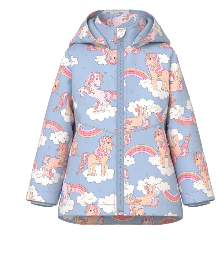 Name it Mini Girls Showerproof Spring Jacket -Unicorn