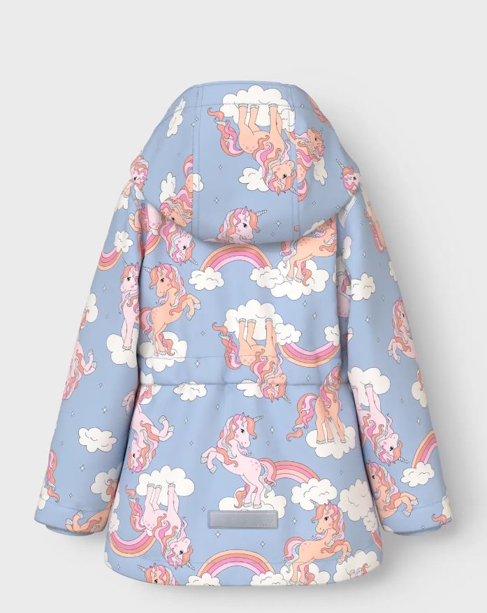 Name it Mini Girls Showerproof Spring Jacket -Unicorn