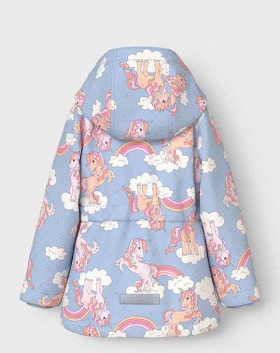 Name it Mini Girls Showerproof Spring Jacket -Unicorn
