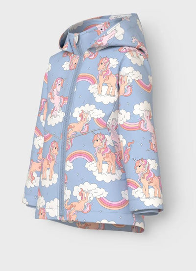 Name it Mini Girls Showerproof Spring Jacket -Unicorn