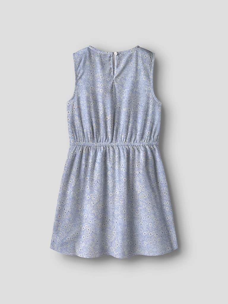 Name it Girls Floral Print Blue Dress