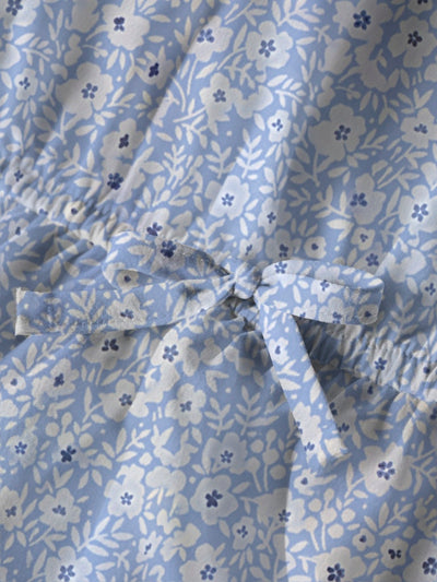 Name it Girls Floral Print Blue Dress
