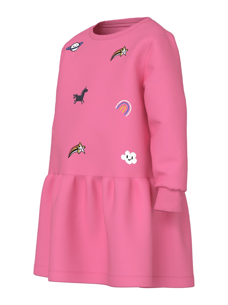 Name It Toddler Girl Long-Sleeved Print Sweat Dress