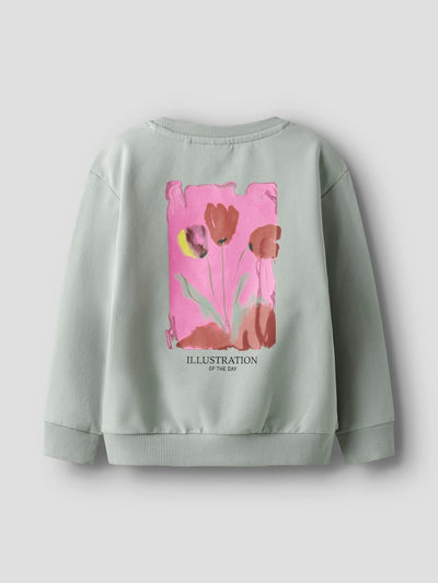 Name It Girls Floral Print Sweatshirt