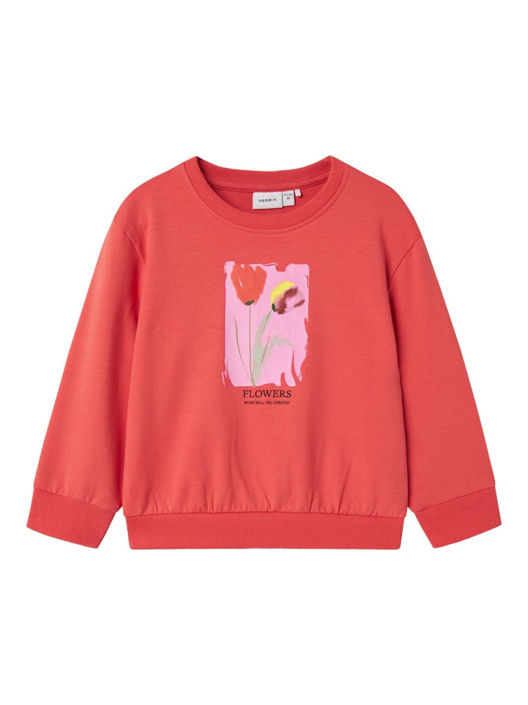 Name It Girls Floral Print Sweatshirt