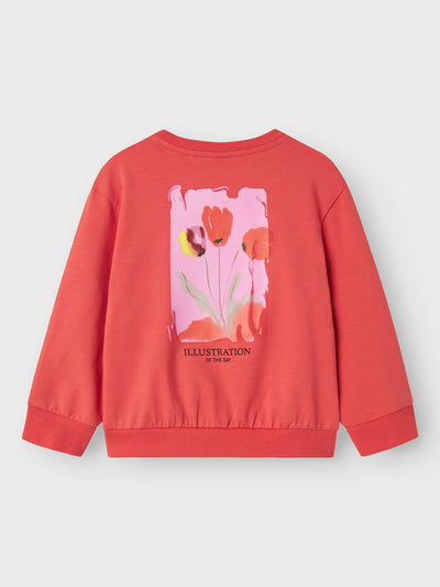 Name It Girls Floral Print Sweatshirt