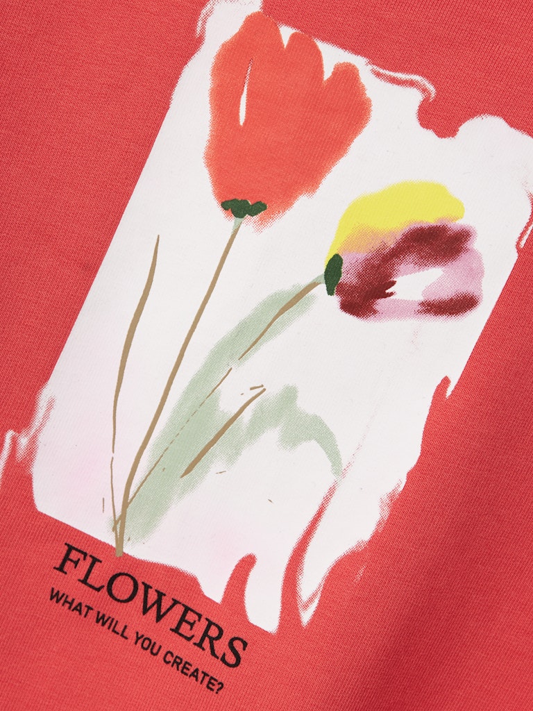 Name It Girls Floral Print Sweatshirt