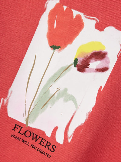 Name It Girls Floral Print Sweatshirt