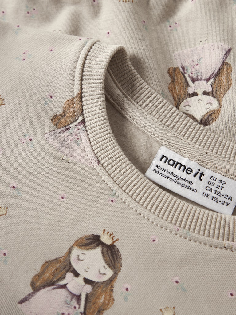 Name it Girls Little Fairy Sweat Set - Beige