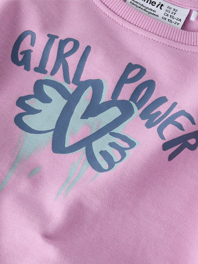 Name it Girls 2-Piece Sweat Set - Girl Power
