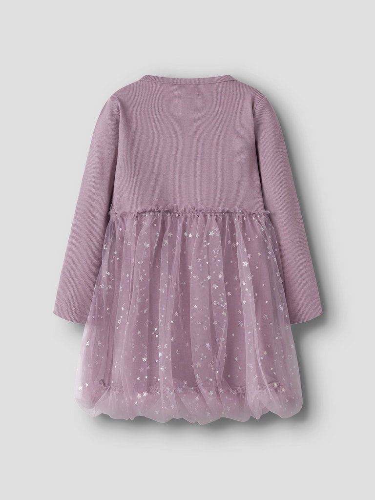 Name it Girls Lilac Star Tulle Dress