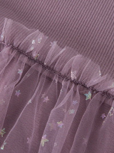 Name it Girls Lilac Star Tulle Dress