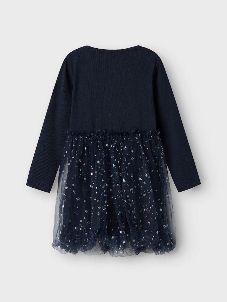 Name it Girls Navy Star Tulle Dress