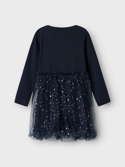 Name it Girls Navy Star Tulle Dress