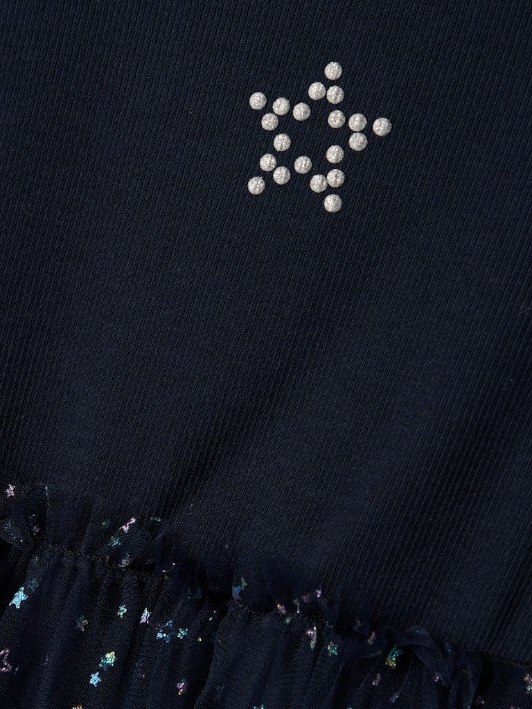 Name it Girls Navy Star Tulle Dress