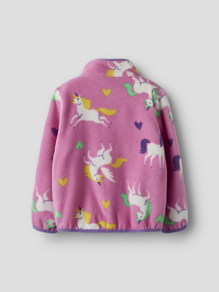 Name it Girls Fleece Zippy Cardigan - Unicorn