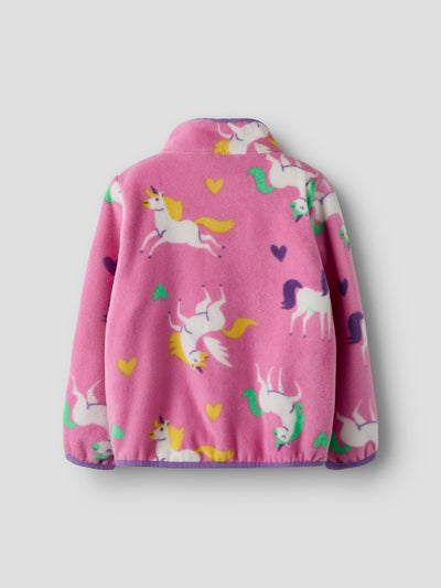 Name it Girls Fleece Zippy Cardigan - Unicorn