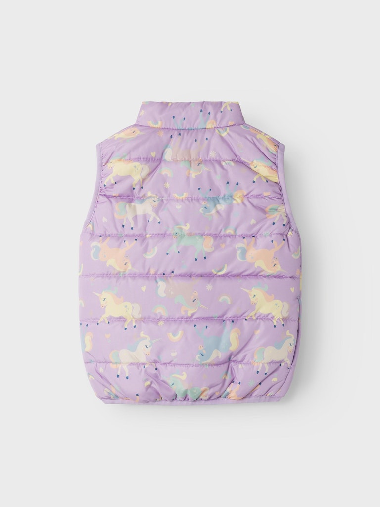 Name it Toddler Girl Padded Gilet - Lilac Unicorn