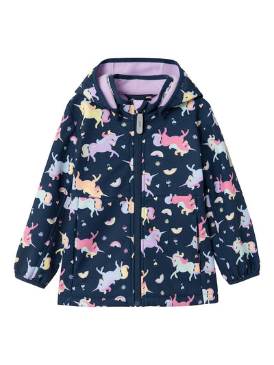 Name it Toddler Girls Unicorn Softshell Waterproof Jacket