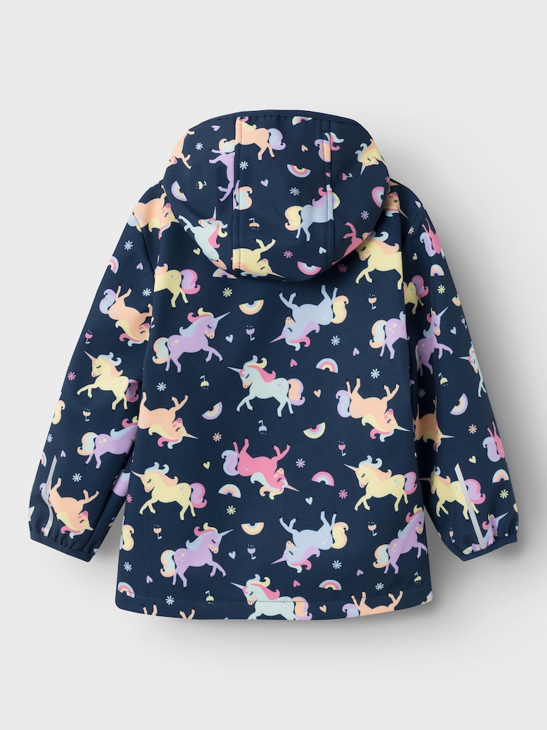 Name it Toddler Girls Unicorn Softshell Waterproof Jacket