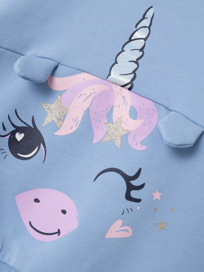 Name It Girls Unicorn Cotton Sweatshirt