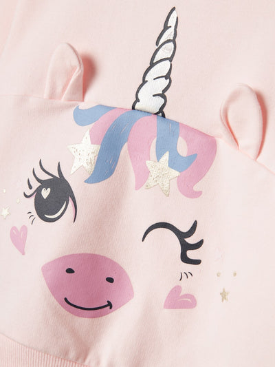 Name It Girls Unicorn Cotton Sweatshirt